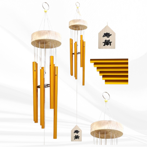 Feng Shui Vastu Metal 6-Pipe Rod Windchimes
